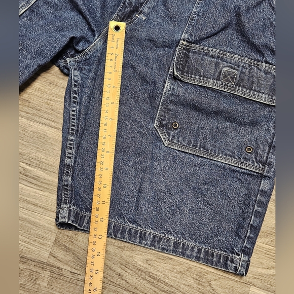 Vintage Wrangler Shorts Mens 36 Jorts Denim Baggy Skater Y2K Southpole Style - Picture 8 of 10